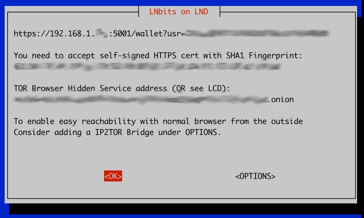 How to access LNBits on Raspiblitz