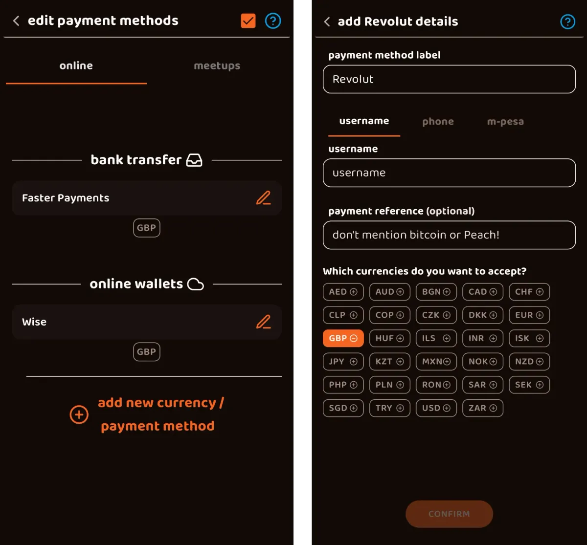 Adding Revolut as a payment method to Peach