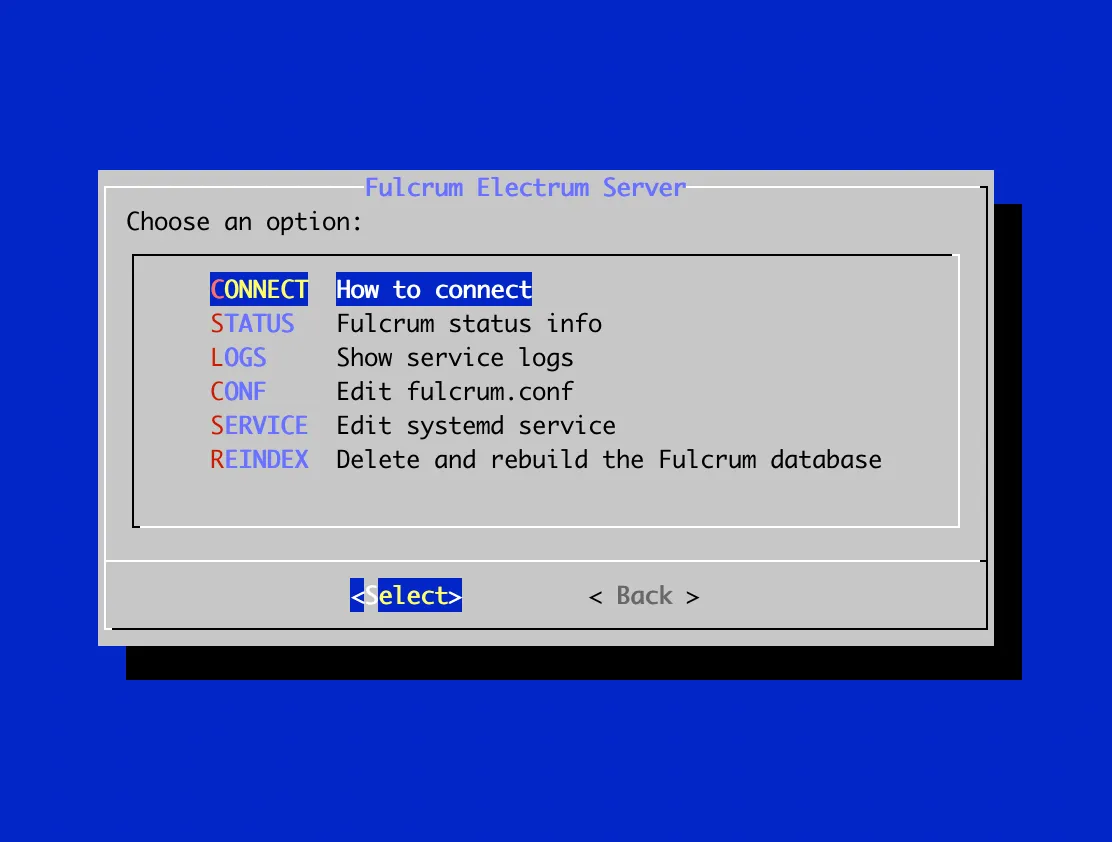 Raspiblitz Electrum Server with Fulcrum