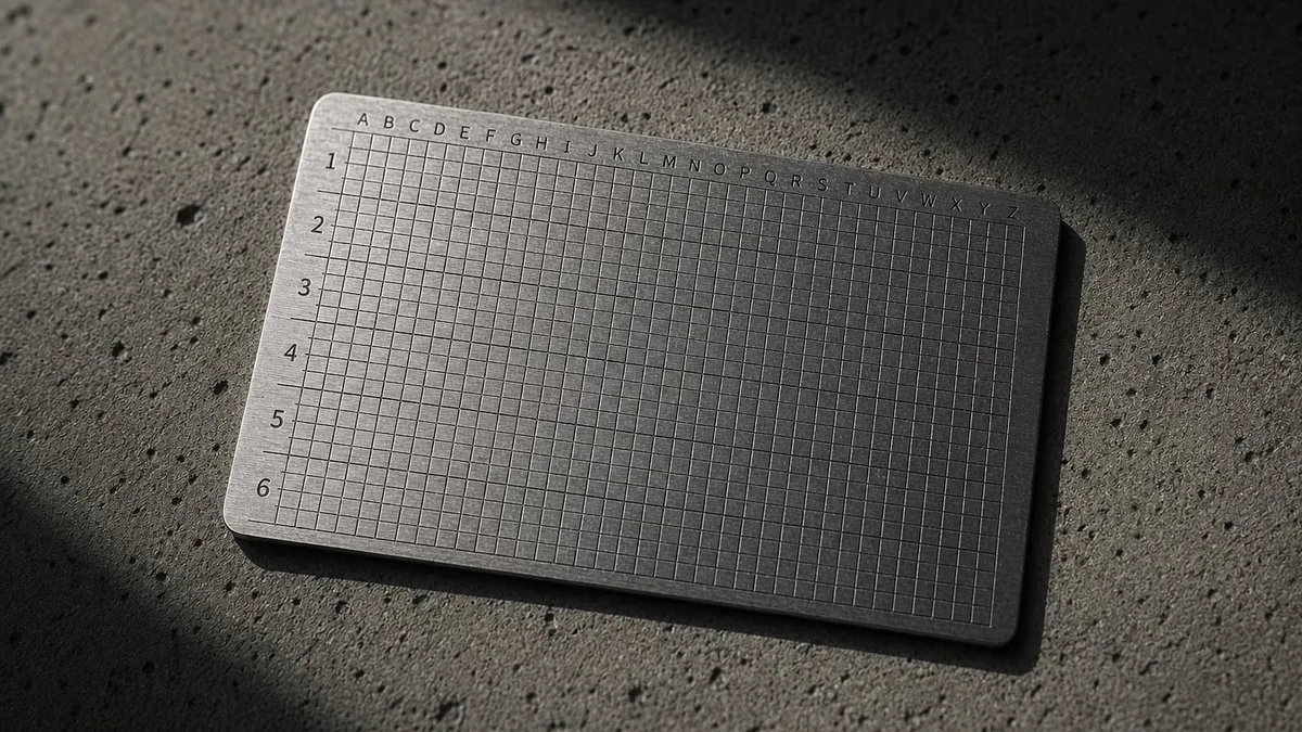 Tier 4 of Bitcoin self-custody: a hardware or 'cold' wallet, steel seed phrase backup, and a passphrase.