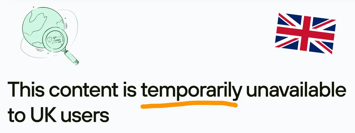 “Temporarily” - let's hope that's true...